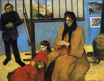 Paul Gauguin Painting - La familia Schuffenecker Postimpresionismo Primitivismo Paul Gauguin
